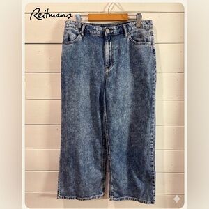R JEANS – Wide-Leg Denim – Size 28